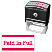 Rubberstempel "volledig betaald"  zelfinktende stempel (In situ)