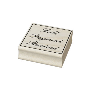 Rubberstempel "Volledige betaling ontvangen"