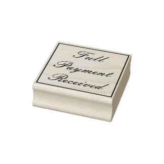 Rubberstempel "Volledige betaling ontvangen"