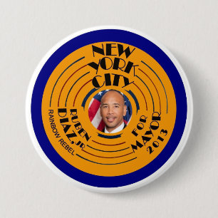 Ruben Diaz, Jr. NYC Mayor 2013 Ronde Button 7,6 Cm