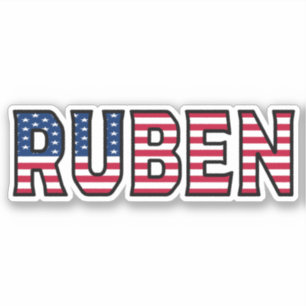 Ruben Name Prénom USA Sticker Stickerset