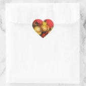 Rubeneske peren hart sticker (Tas)