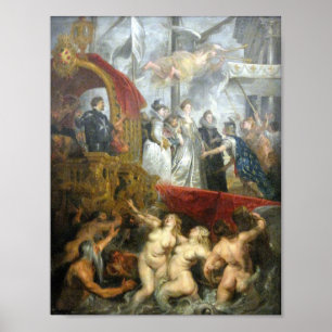 Rubens - Aankomst van de koningin in Marseille (Lo Poster