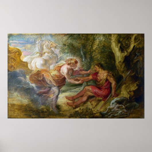 Rubens - Aurora ontvoert Cephalus Poster (Voorkant)