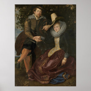 Rubens en Isabella Brant in de Honeysuckle Bower Poster