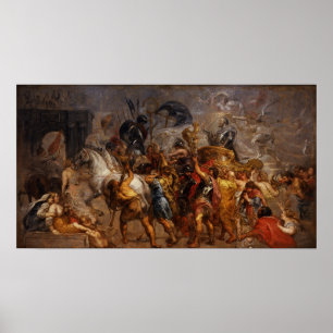 Rubens - triumfale binnenkomst van Henry IV in Par Poster