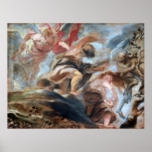 Rubens - Verdrijving uit het aardse paradijs Poster