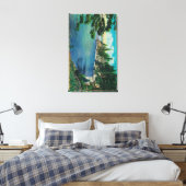 Rubicon Point ViewLake Tahoe, CA Canvas Afdruk (Insitu (Slaapkamer))