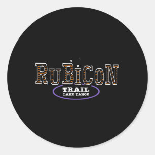 Rubicon Trail Off Road Lake Tahoe Californië Ronde Sticker