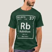 Rubidium Element (wit) T-shirt (Voorkant)