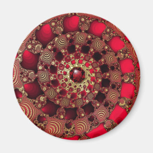 Rubies & Gold Magnet Magneet