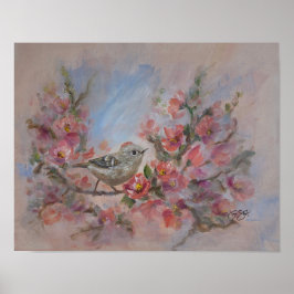 Rubijnen Koning Vogeltje Poster