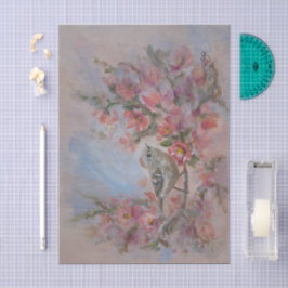 Rubijnen Koningssanger Vogel Tissuepapier