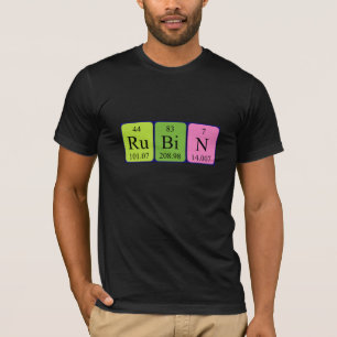 Rubin periodiek shirt met tabelnaam
