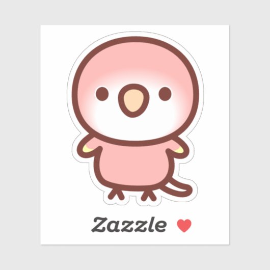 Rubino Bourke-papegaai Sticker (Vel)