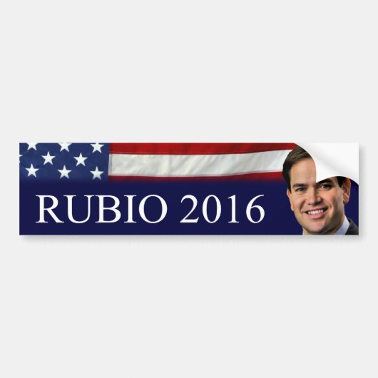 Rubio 2016 bumpersticker (Voorkant)
