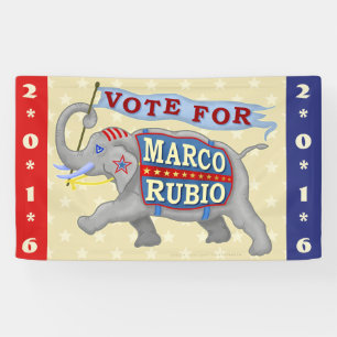 Rubio van Marco de Republikeinse Olifant van het Spandoek