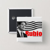 Rubio Vierkante Button 5,1 Cm (Voorkant /achterkant)