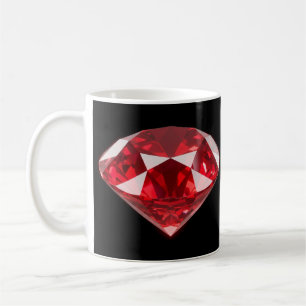 Rubis Diamant Rouge Pierre précieuse Luxe Tasse No