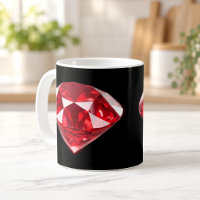 Rubis Diamant Rouge Pierre précieuse Luxe Tasse No