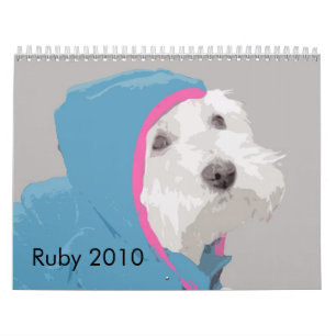 Rubis le calendrier de Westie 2010