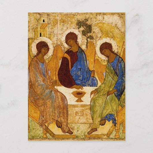 Rublev Trinity aan tafel Briefkaart (Voorkant)
