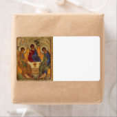 Rublev Trinity aan tafel Etiket (Insitu)
