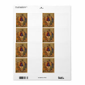 Rublev Trinity aan tafel Etiket (Full Sheet)