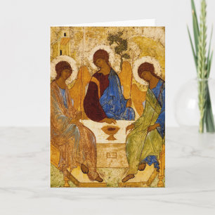 Rublev Trinity aan tafel Kaart