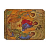 Rublev Trinity aan tafel Magneet (Horizontaal)