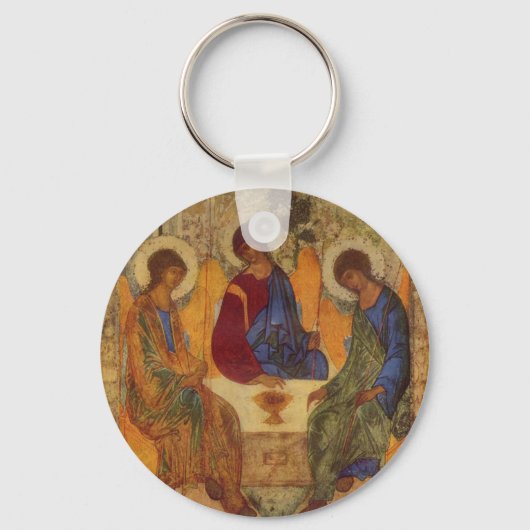 Rublev Trinity aan tafel Sleutelhanger (Voorkant)