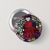 Rubra the Rag Queen Ronde Button 5,7 Cm (Voorkant /achterkant)