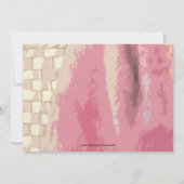 Rubriek naar de uitnodiging van de Beach Bachelore (Achterkant)