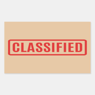 Rubriek Rechthoekige Sticker