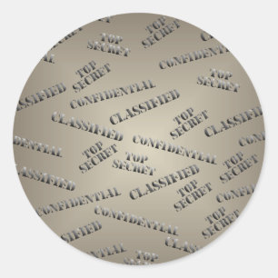 Rubrieksgeheim grote ronde sticker