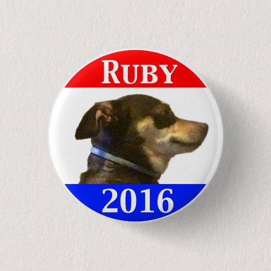 Ruby 2016 ronde button 3,2 cm (Voorkant)