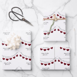 Ruby 40e trouwdag man & vrouw inpakpapier vel