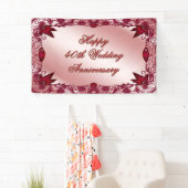 Ruby 40h Wedding Jubileum Spandoek (Insitu)