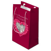 Ruby 40ste trouwdag rode fototas klein cadeauzakje (Achterkant Gekanteld)