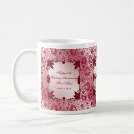 Ruby 40th Wedding Jubileum Coffee Mok