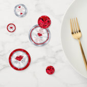 Ruby 40th Wedding Jubileum Tafeldecoraties Confetti (Groep)