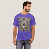 Ruby, Amethist, Sapphire en Pearl, Mandala T-shirt (Voorkant volledig)