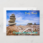 Ruby Beach - Nationaal Park van de Olympische Spel Briefkaart (Voorkant / Achterkant)