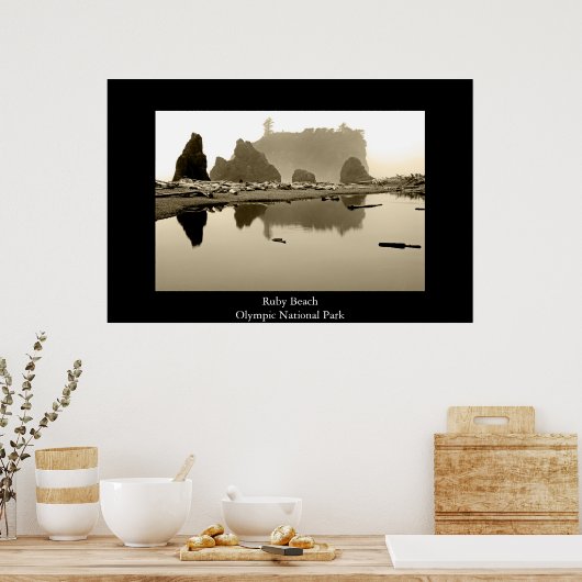 Ruby Beach Poster (Keuken)