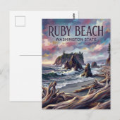 Ruby Beach VS Briefkaart (Voorkant / Achterkant)