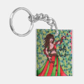 Ruby Belly Dancer Sleutelhanger (Voorkant Links)