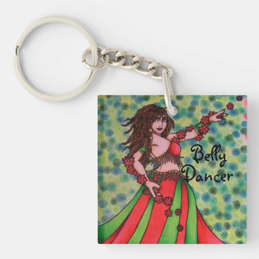 Ruby Belly Dancer Sleutelhanger (Voorkant)