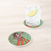 Ruby Belly Dancer Zandsteen Onderzetter (Zijkant)