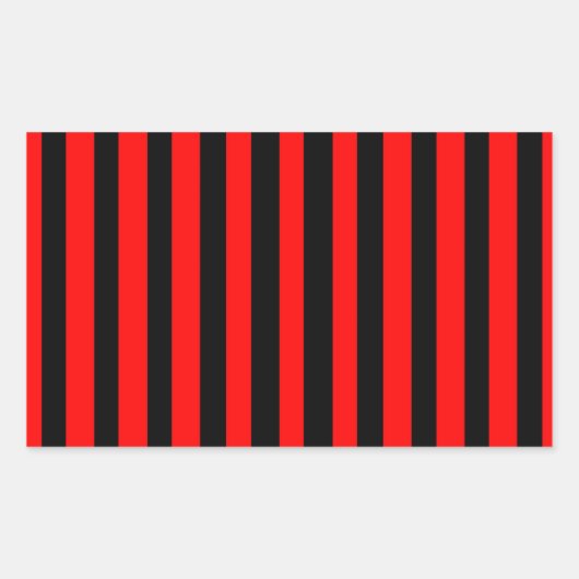 Ruby Black Rechthoekige Sticker (Voorkant)