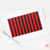 Ruby Black Rechthoekige Sticker (Envelop)